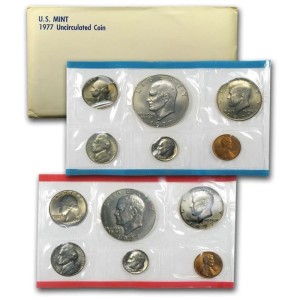 1977 Mint Set, 12 Coins