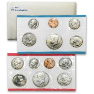 1980 Mint Set, 13 Coins