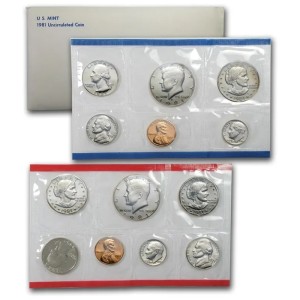 1981 Mint Set, 13 Coins