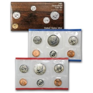 1985 Mint Set, 10 Coins