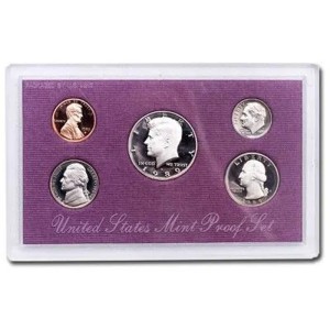 1989-S Proof Set, 5 Coins PR