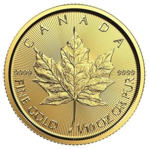 2016 Canada Gold Maple Leaf $5 1/10oz