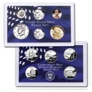 2005-S Proof Set - Clad, 11 Coins PR