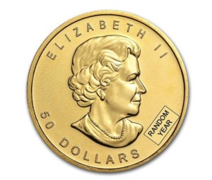 Canada 1 oz Gold Maple Leaf .9999 Fine BU 