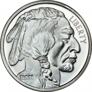 Sunshine Mint Silver Buffalo Round