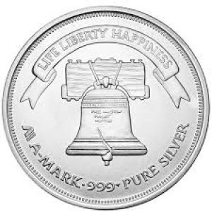 A-Mark Liberty Bell Silver Round 
