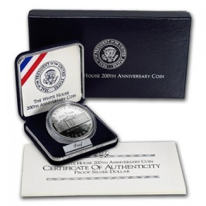 1992-W White House 200th Anniversary Silver Dollar Proof
