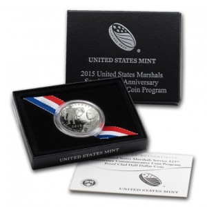 2015-S U.S. Marshals Service 225th Anniversary CLAD Half Dollar Proof