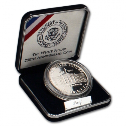 1992-W White House 200th Anniversary Silver Dollar Proof