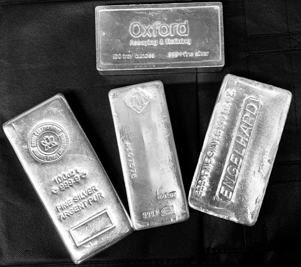 100oz Vintage Silver Bar (Varied Condition, Any Mint)