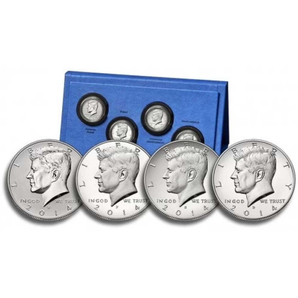2014 Kennedy 50th Anniversary 4 Coin Set