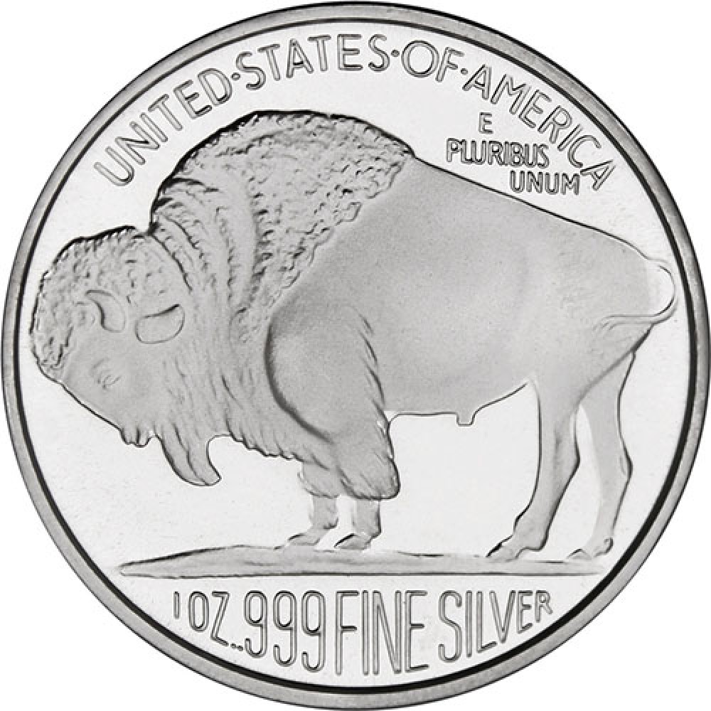 1oz Silver Buffalo Round (New)