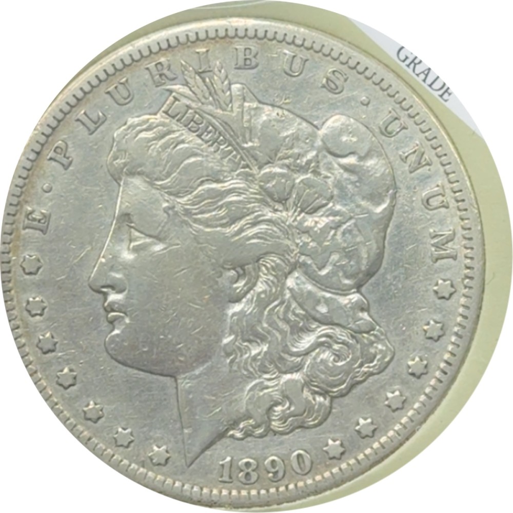 1890-CC Morgan Dollar F12