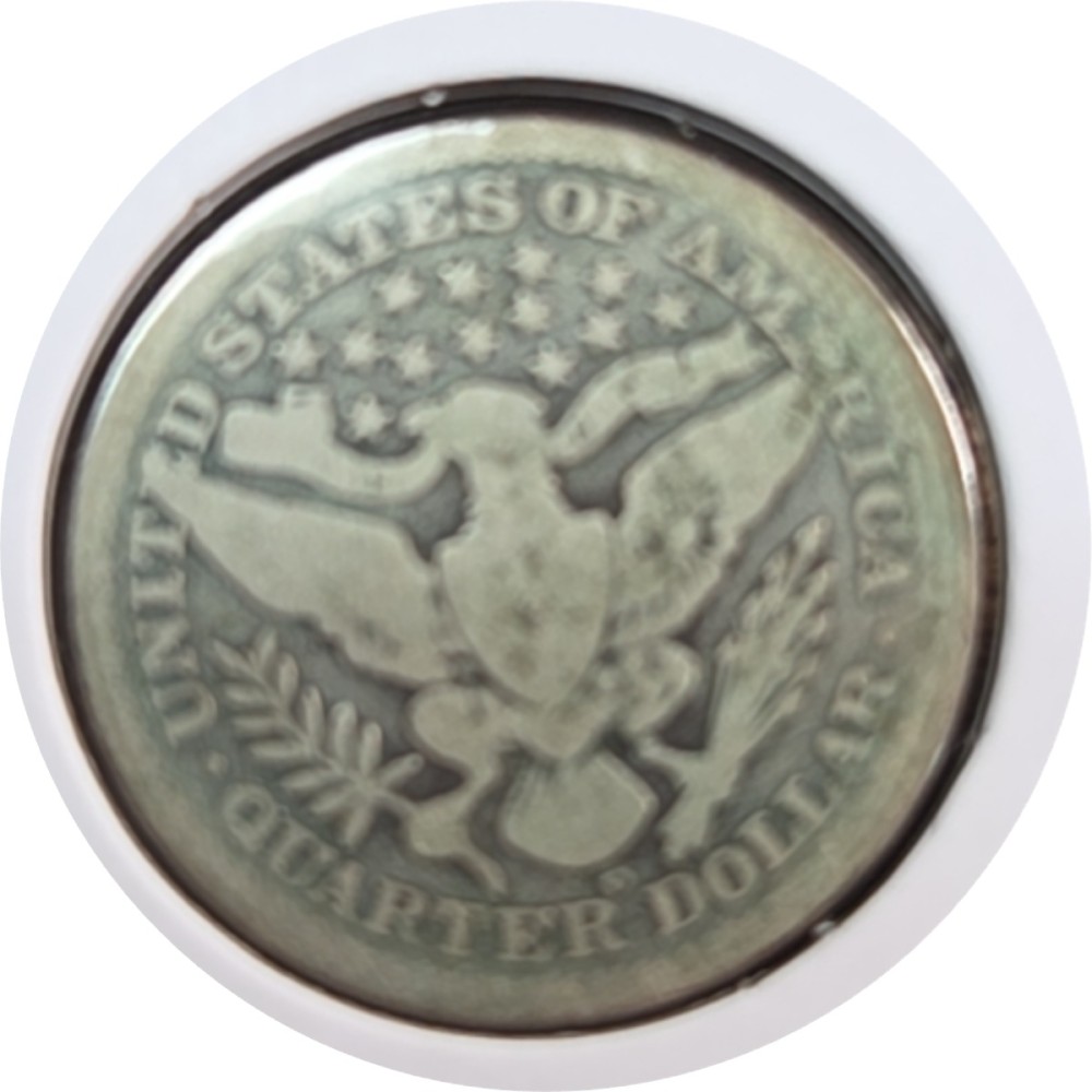 1908-D Barber Quarter G4 photo 2