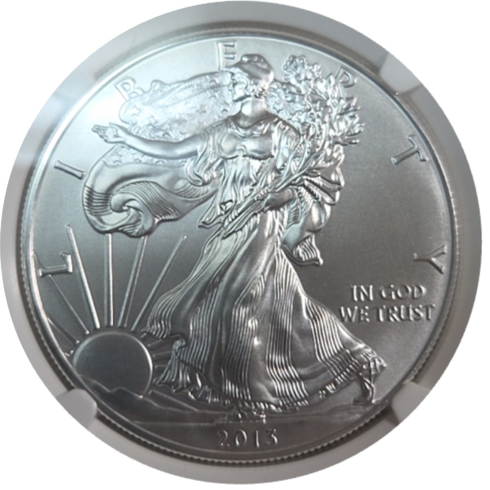 2013 American Silver Eagle MS70 photo 2