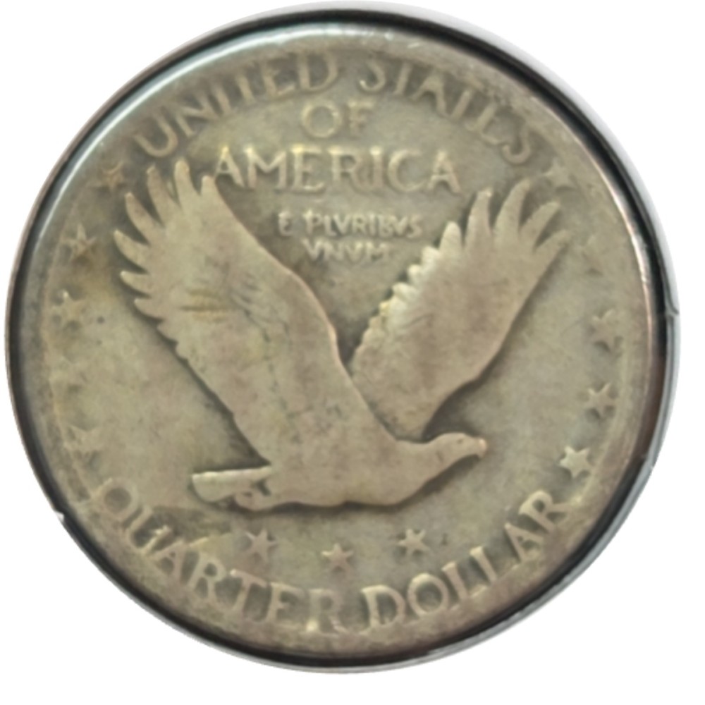 1928-D Standing Liberty Quarter G6 photo 2