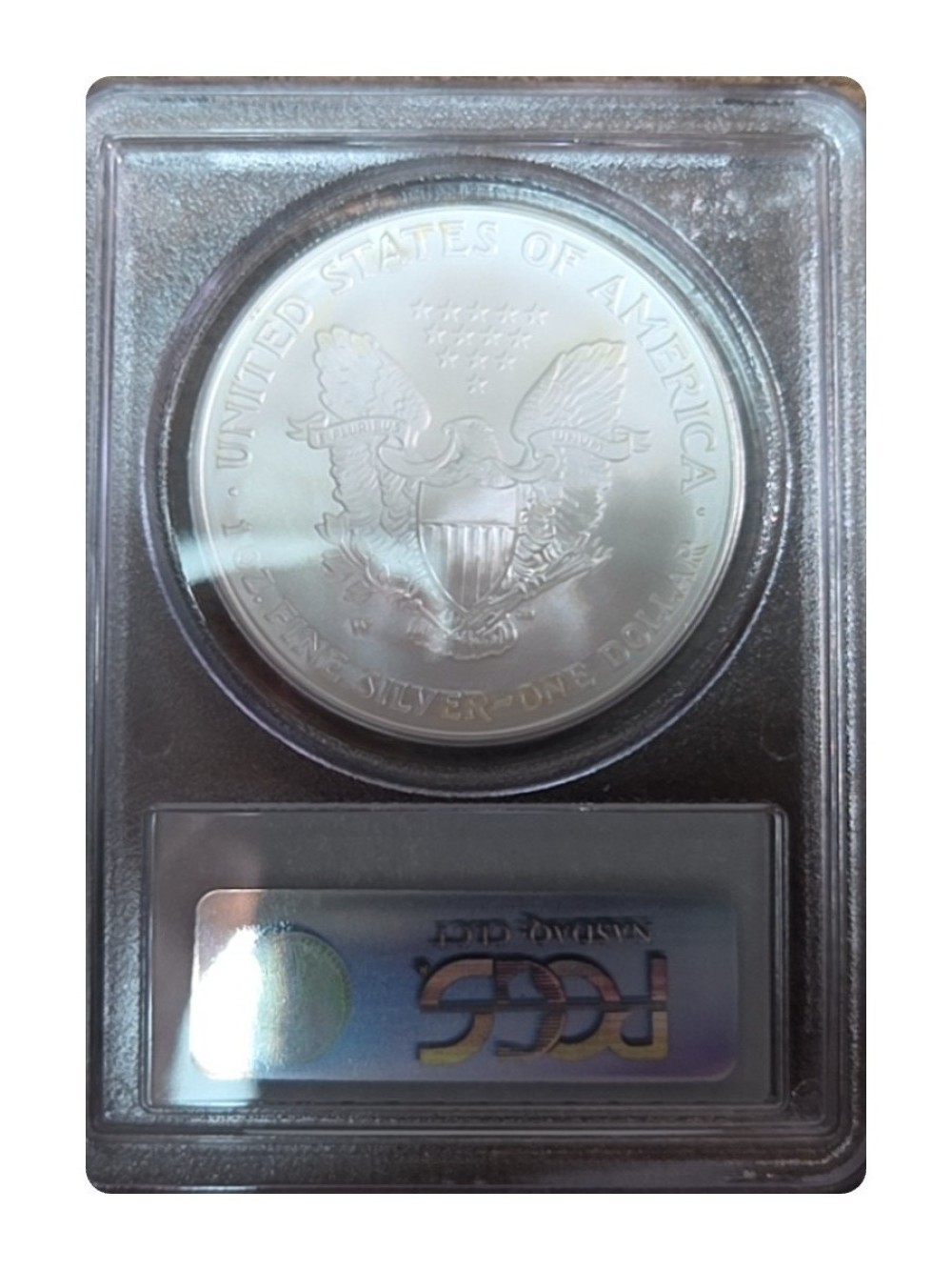 2006-W American Silver Eagle, Burnished photo 2