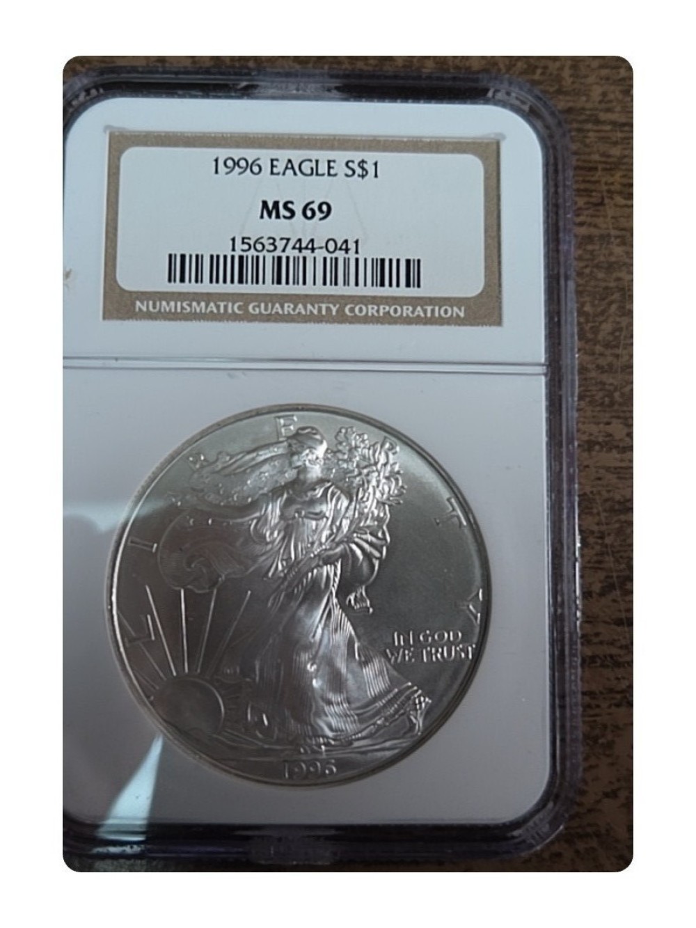 1996 American Silver Eagle MS69