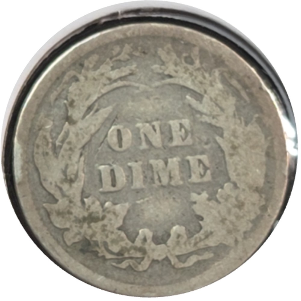 1897 Barber Dime AG3 photo 2
