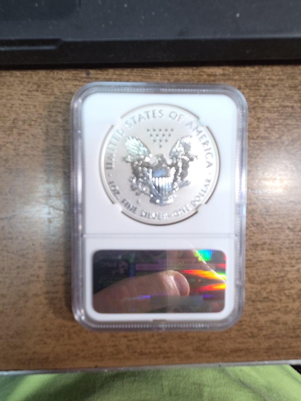 2012-S American Silver Eagle, Reverse Proof PR69 photo 2