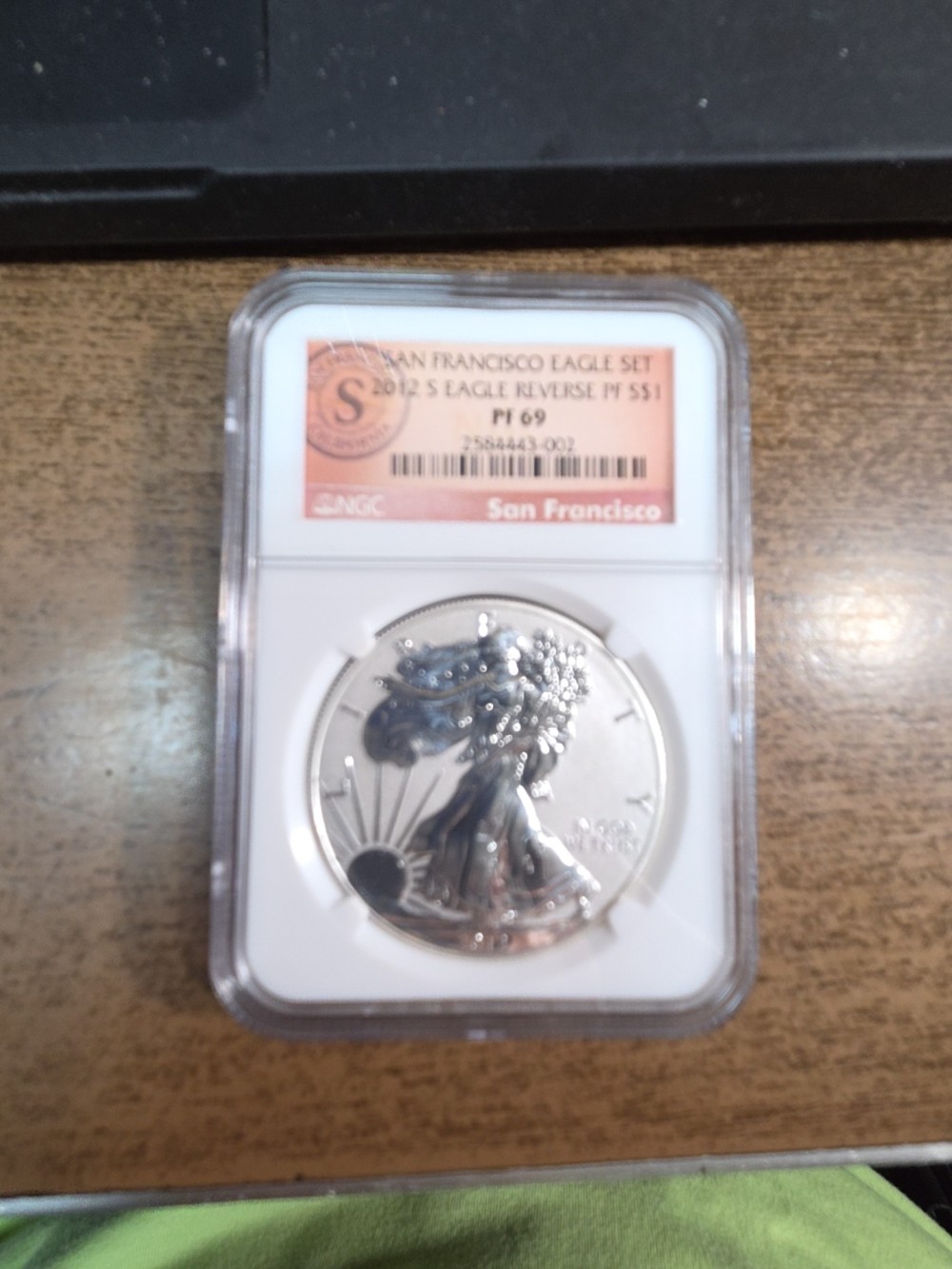 2012-S American Silver Eagle, Reverse Proof PR69