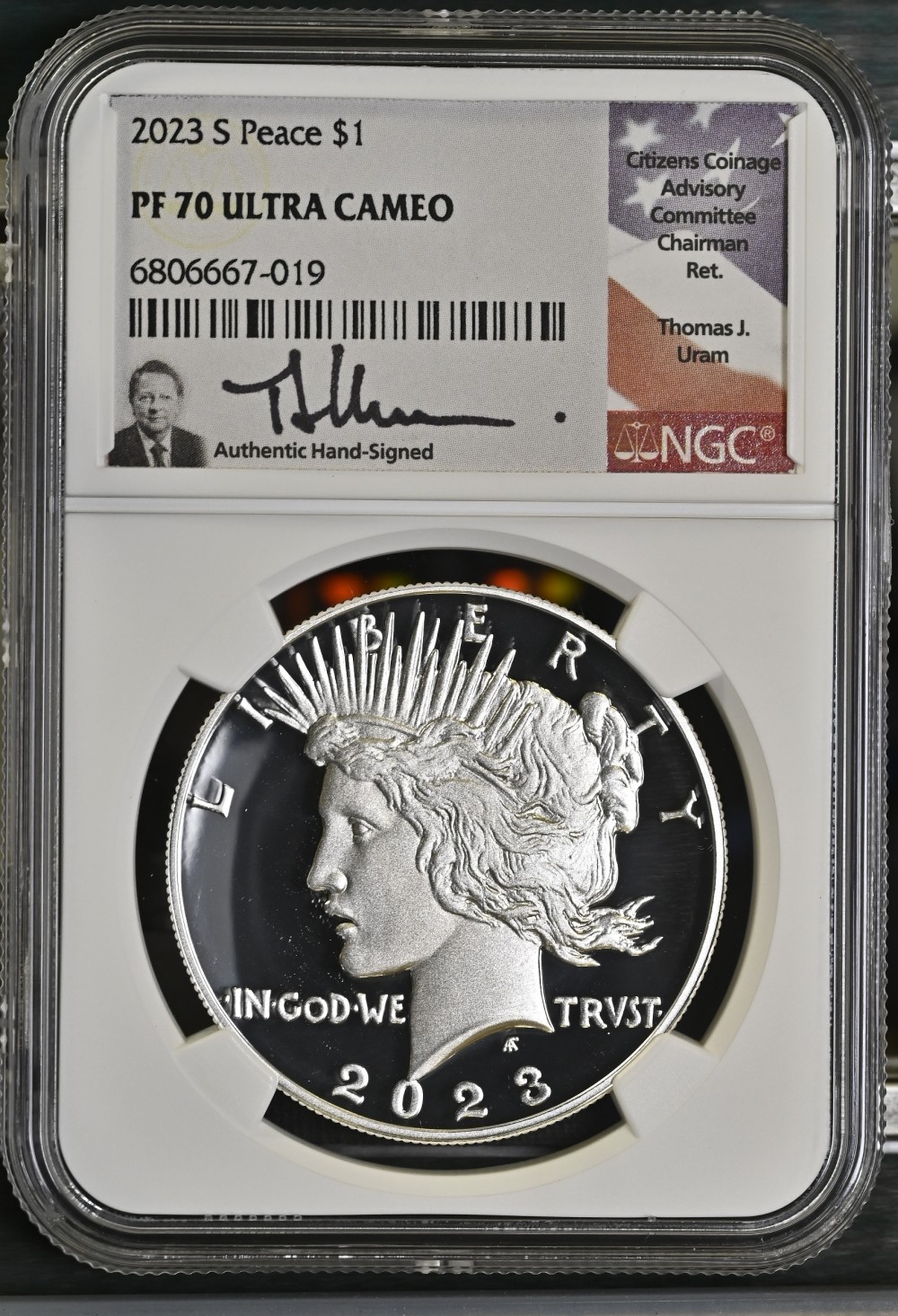 2023-S Morgan & Peace Dollar Reverse Proof Set, 2 Coins NGC PR70 photo 2