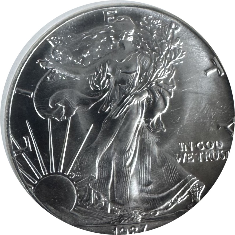 1987 American Silver Eagle MS69 photo 2