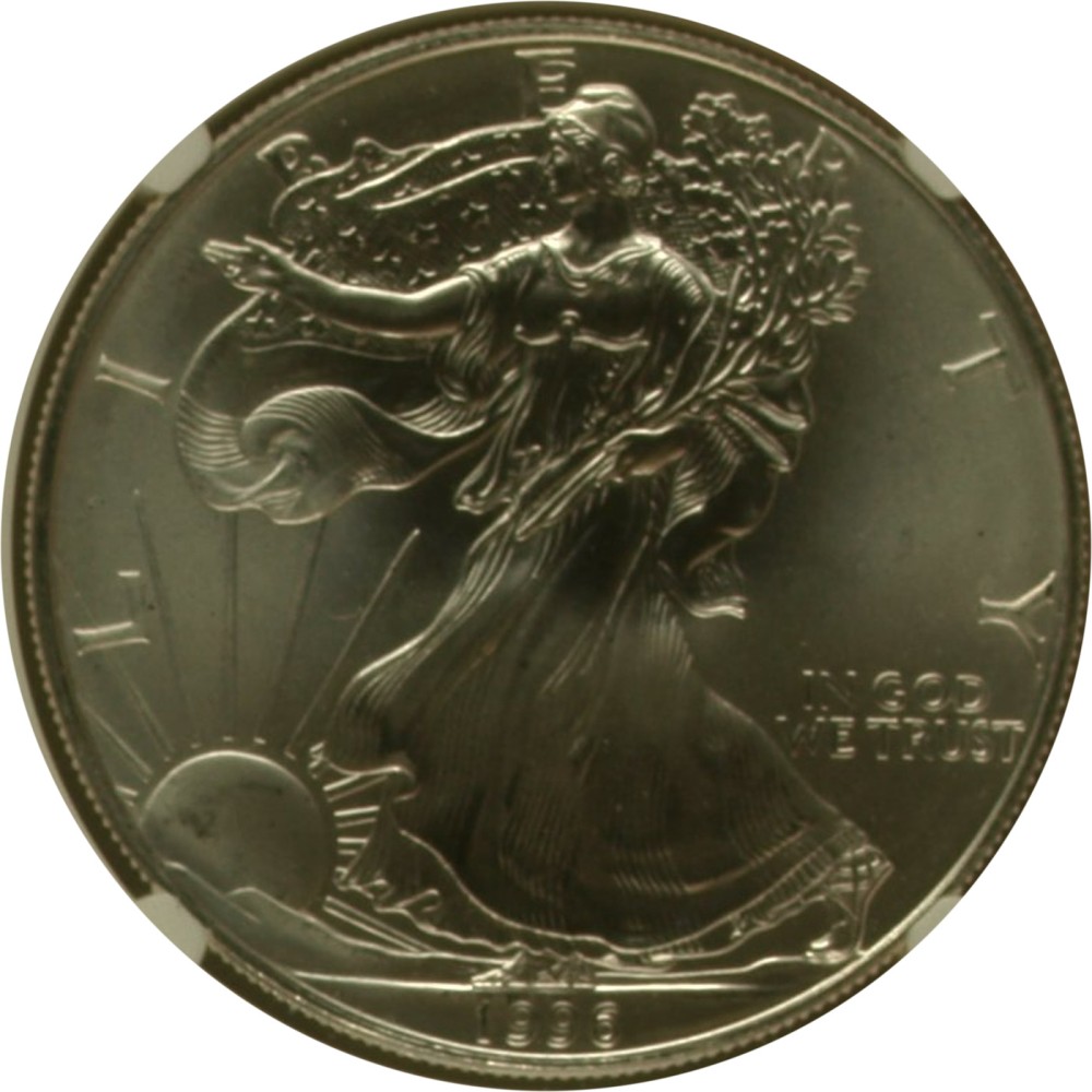 1996 American Silver Eagle MS68 photo 2