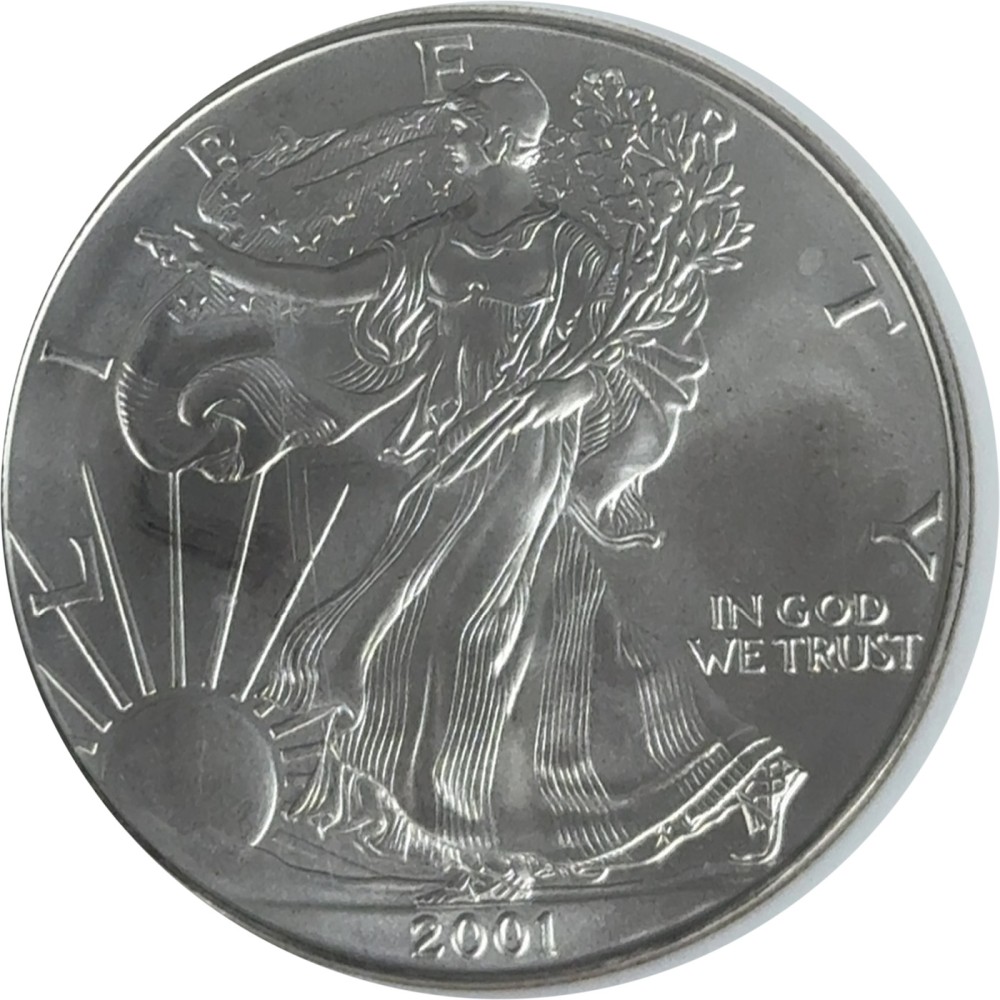 2001 American Silver Eagle MS69 photo 2