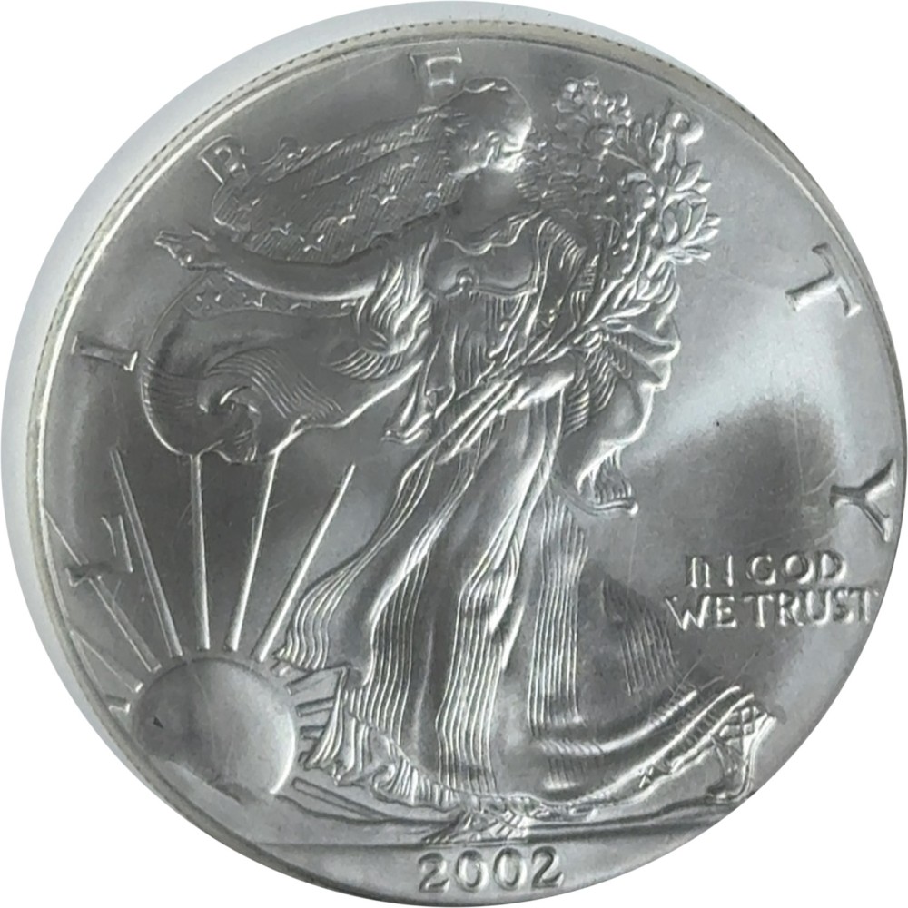 2002 American Silver Eagle MS69 photo 2