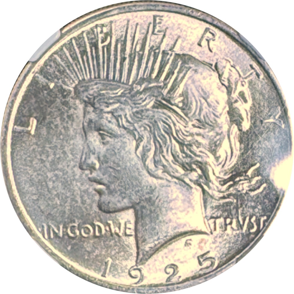 1925 Peace Dollar MS65 photo 2