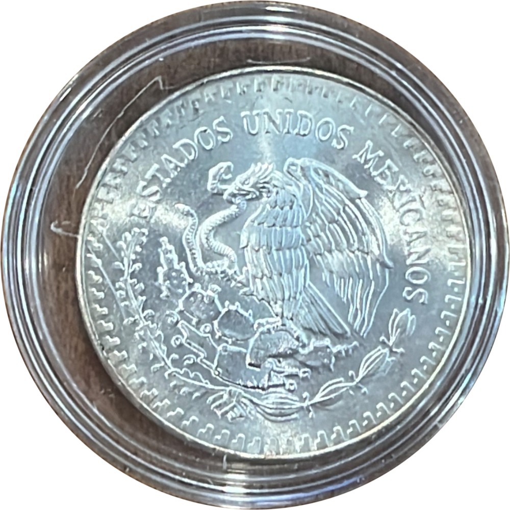 1985-MO Mexico Silver Libertad 1oz photo 2