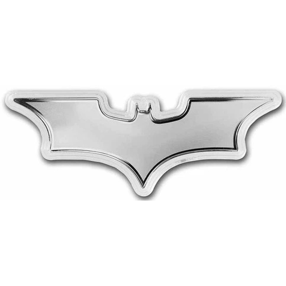 2022 - 1oz Silver SAMOA Batman Batarang Shaped Coin BU IN CAPSULE