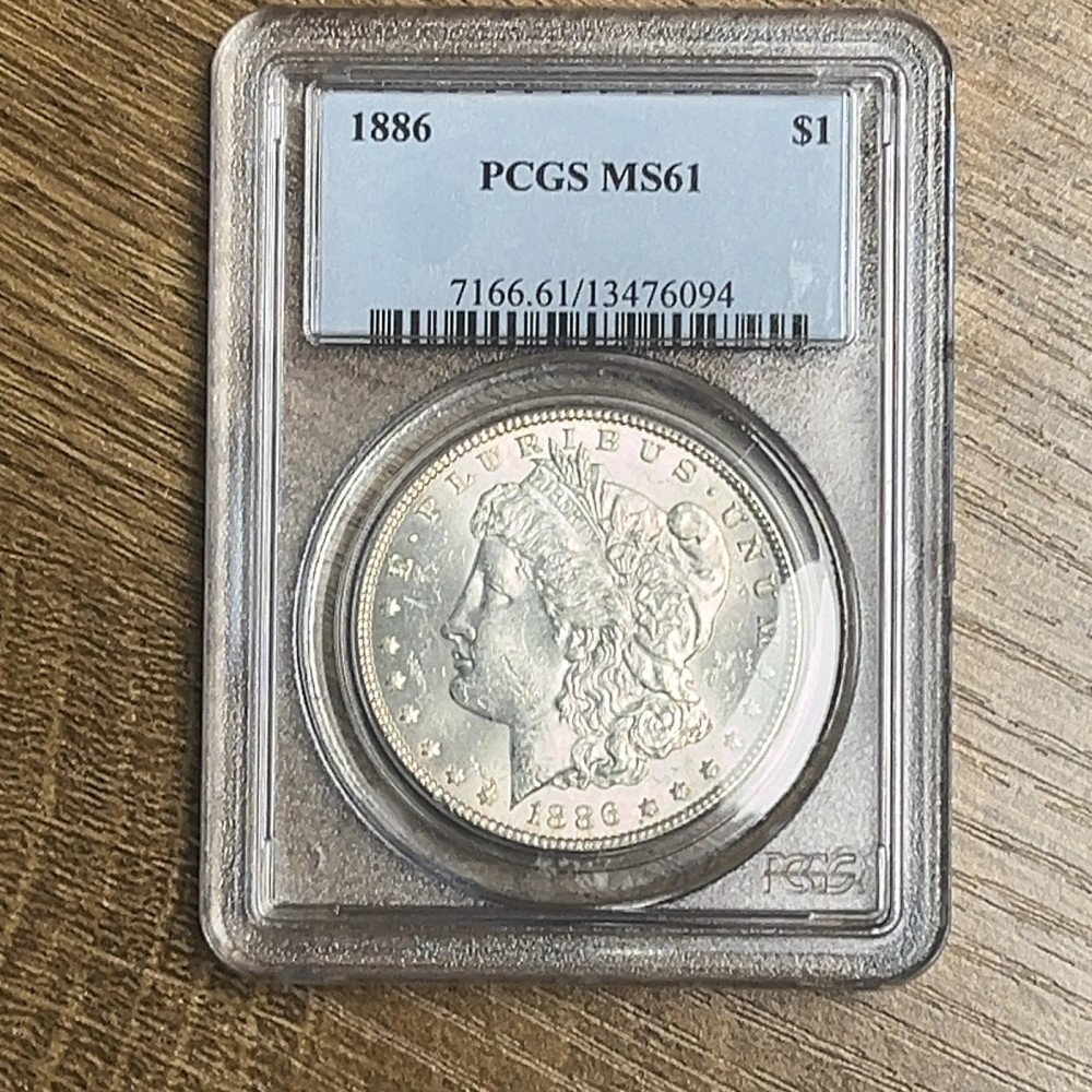 1886 Morgan Dollar MS61