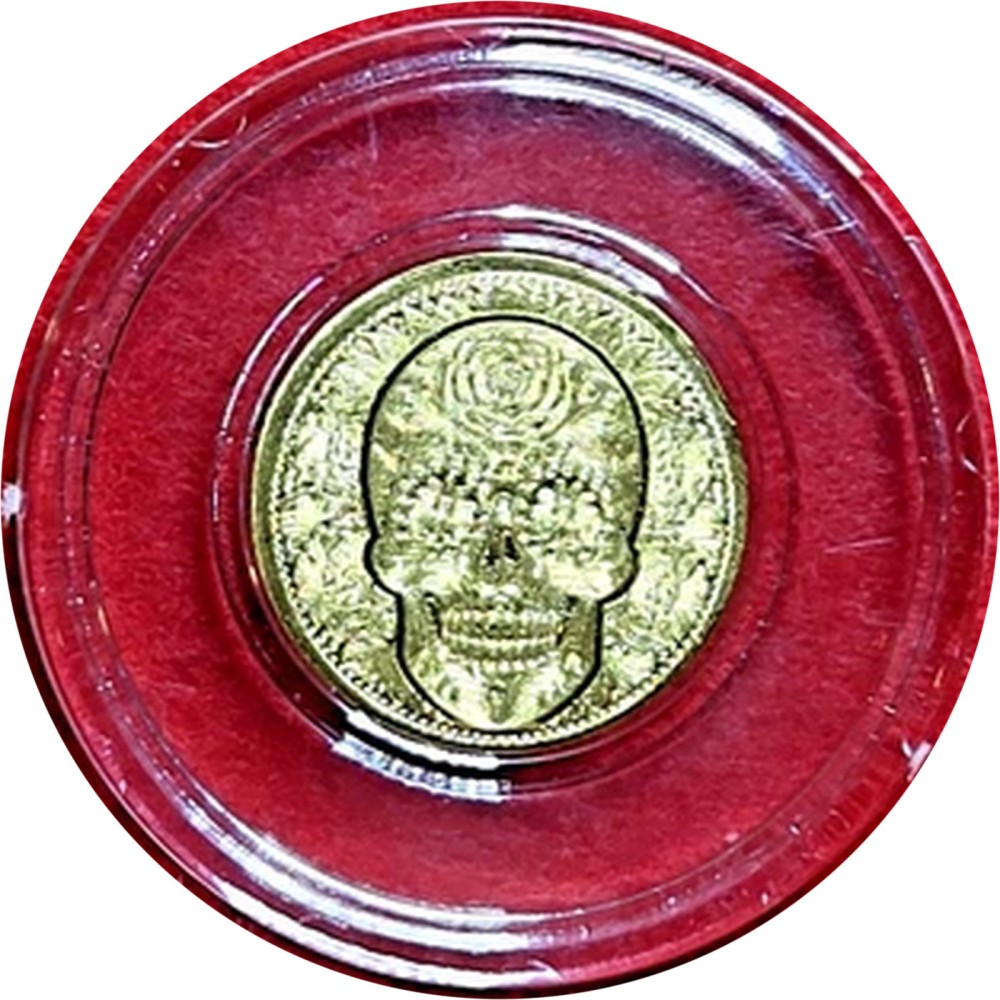 1/100 oz Gold Sugar Skull