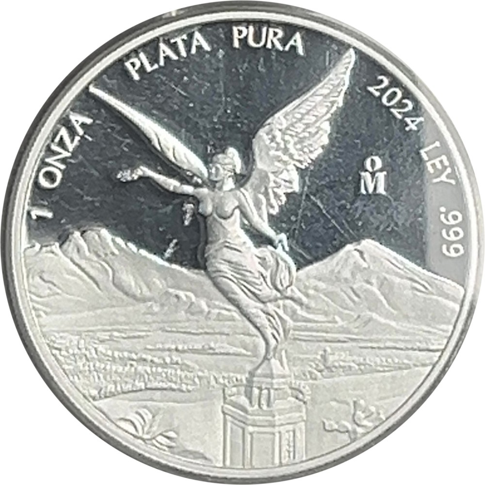2024-MO Mexico Silver Libertad 1oz Proof DCAM PR70 photo 2
