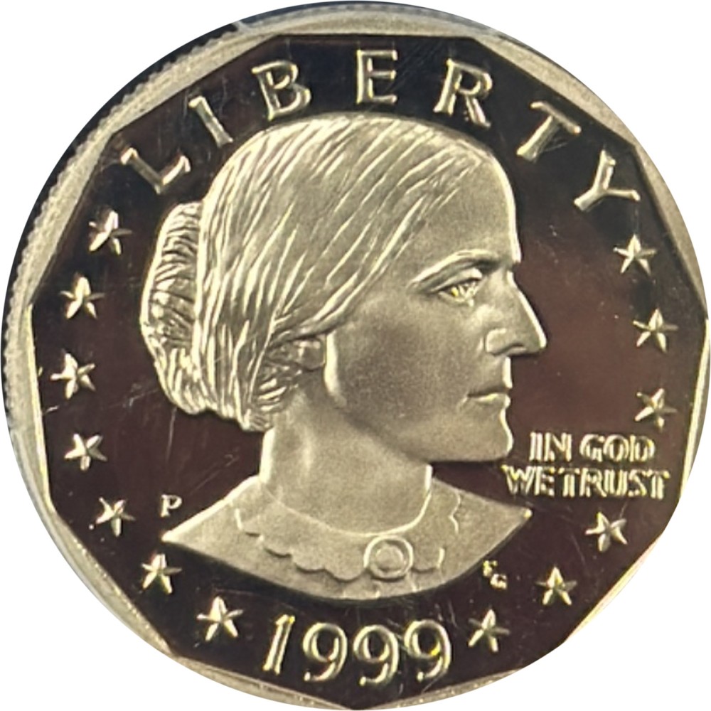 1999-P Susan B. Anthony Dollar DCAM PR69 photo 2