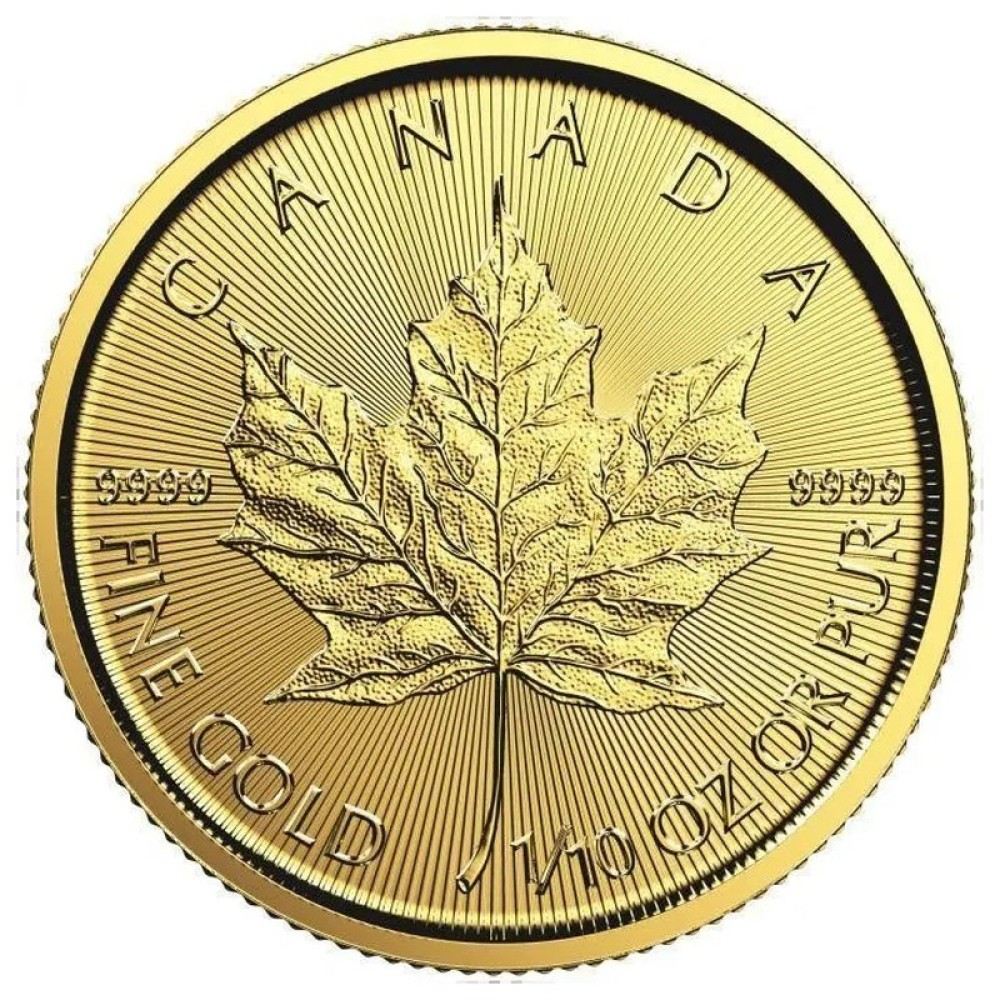 2016 Canada Gold Maple Leaf $5 1/10oz