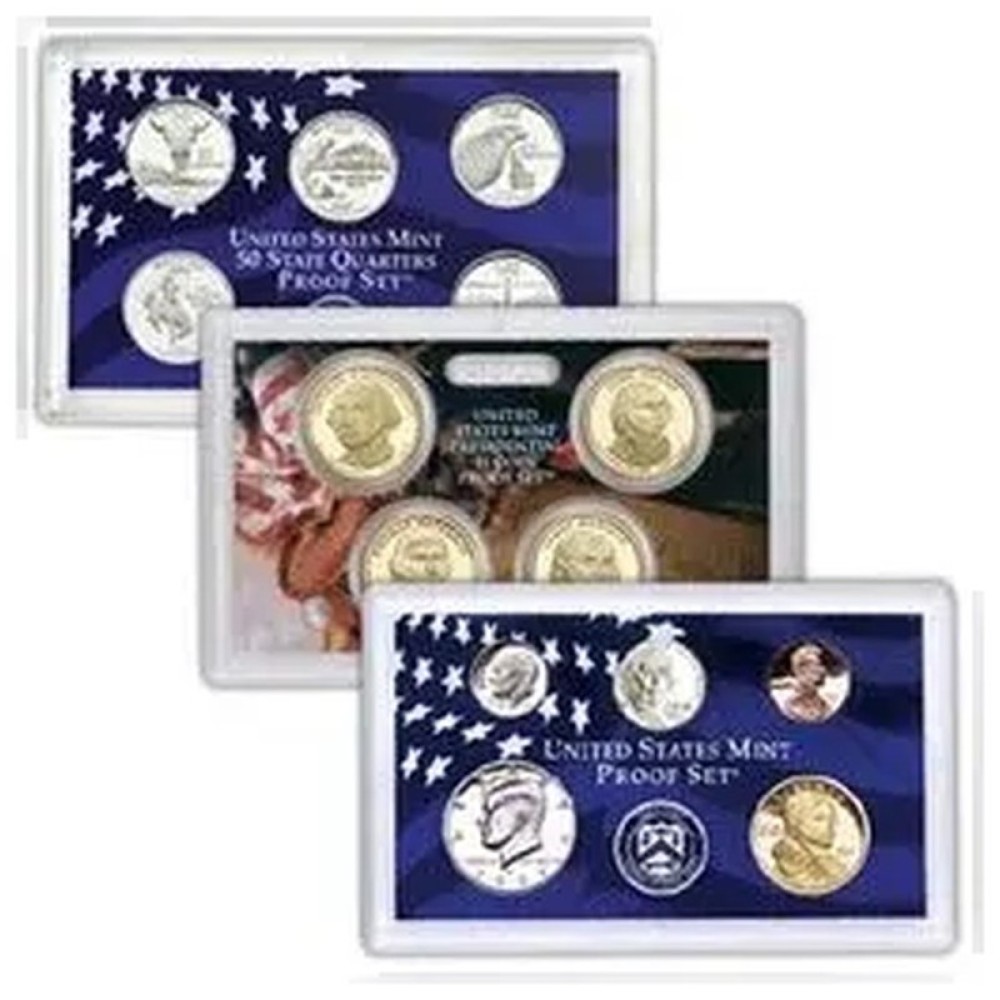 2007-S Proof Set - Clad, 14 Coins PR