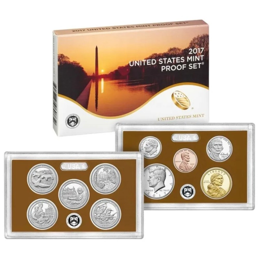 2017-S Proof Set - Clad, 10 Coins PR