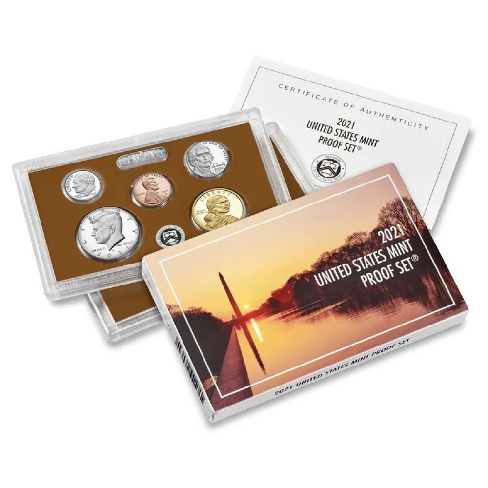 2021-S Proof Set - Clad, 7 Coins PR