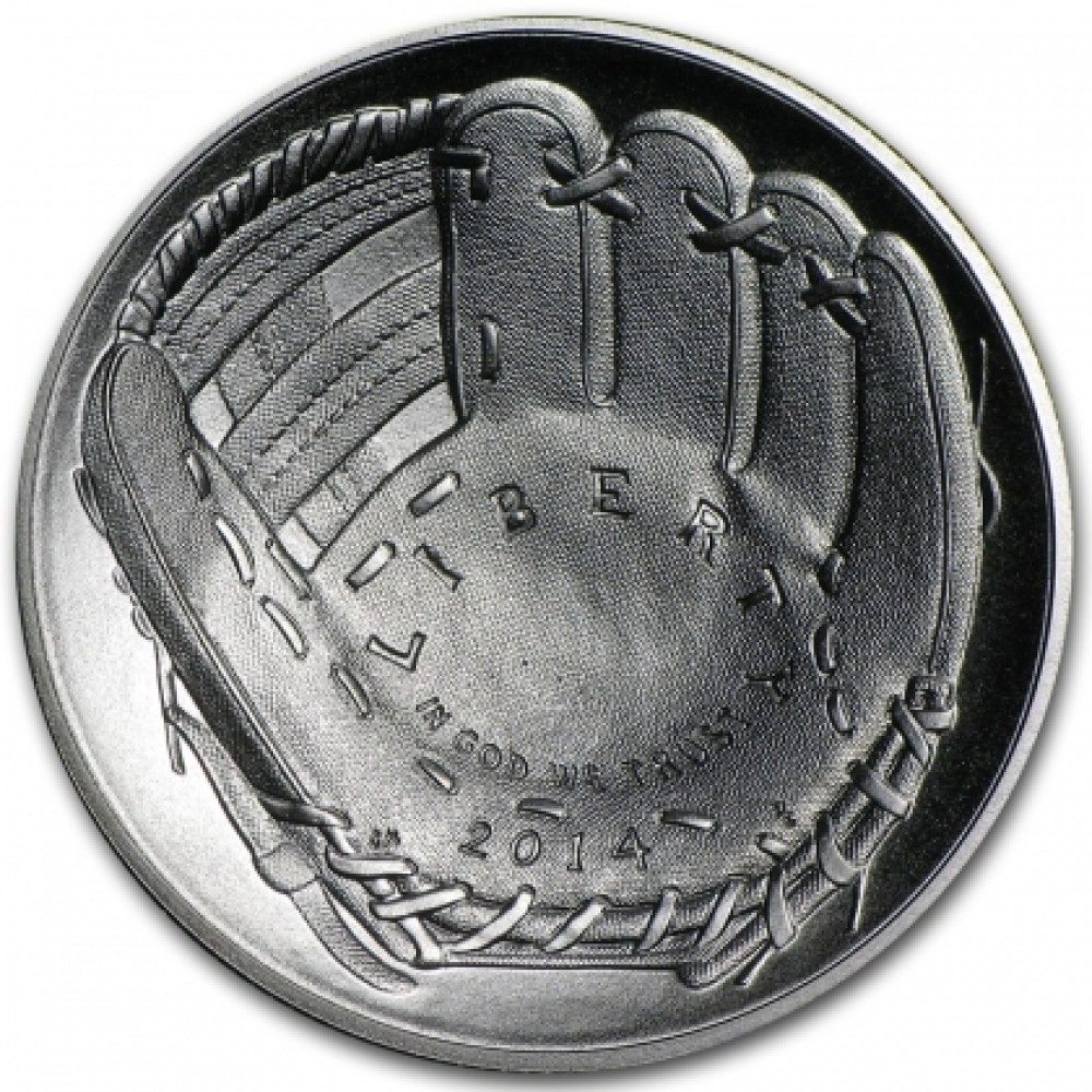 2014-D National Baseball Hall of Fame Uncirculated CLAD Half Dollar photo 2