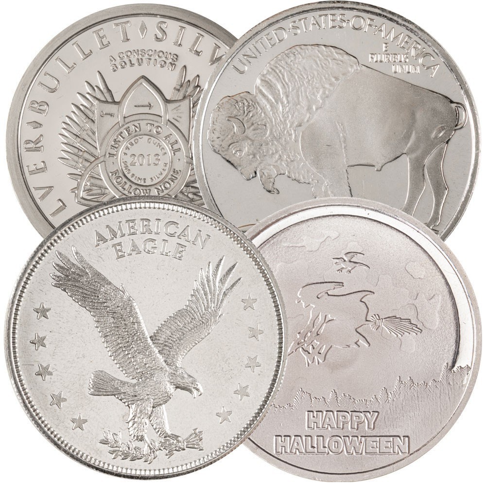 1oz Silver Round (Varied Condition, Any Mint)