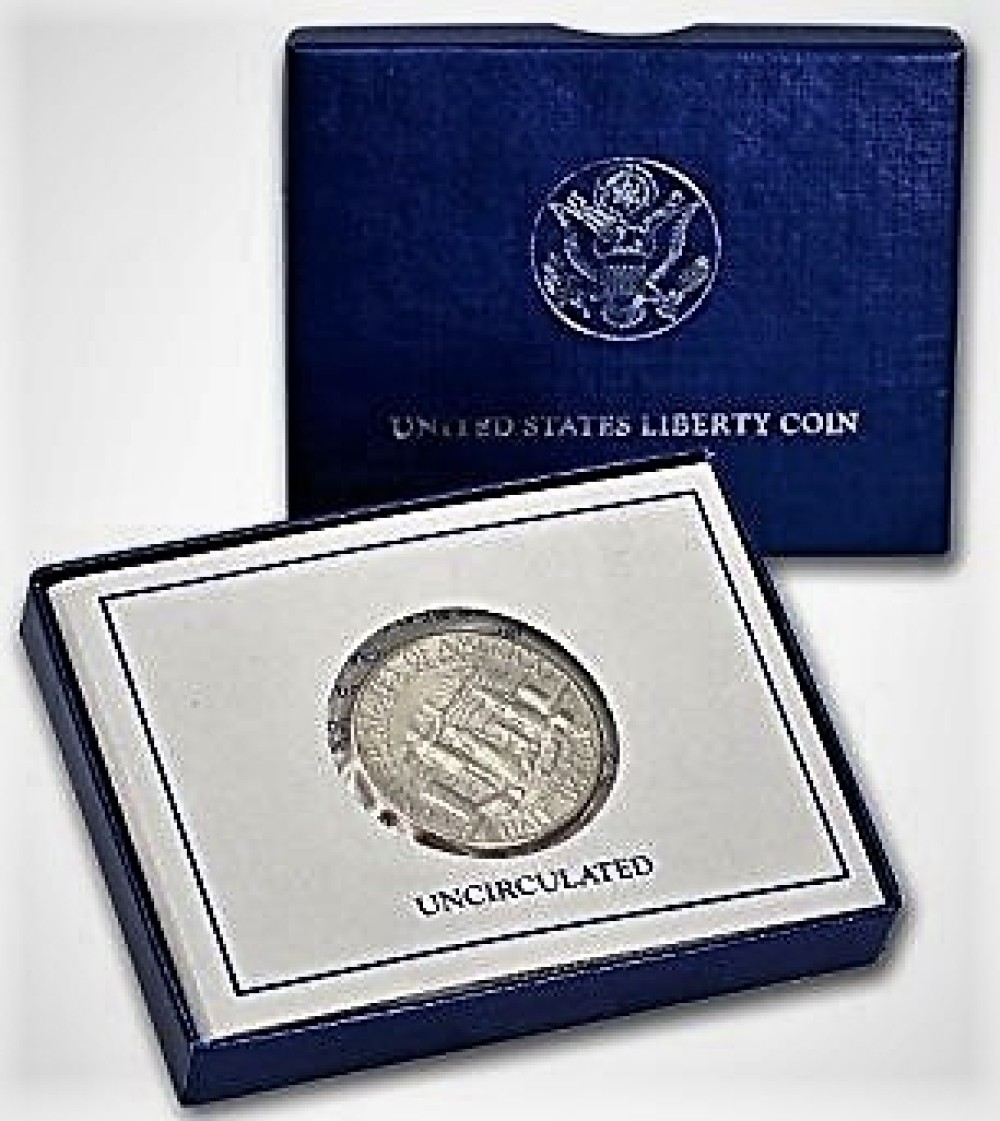 1986-D United States Mint Liberty CLAD Half Dollar Uncirculated 