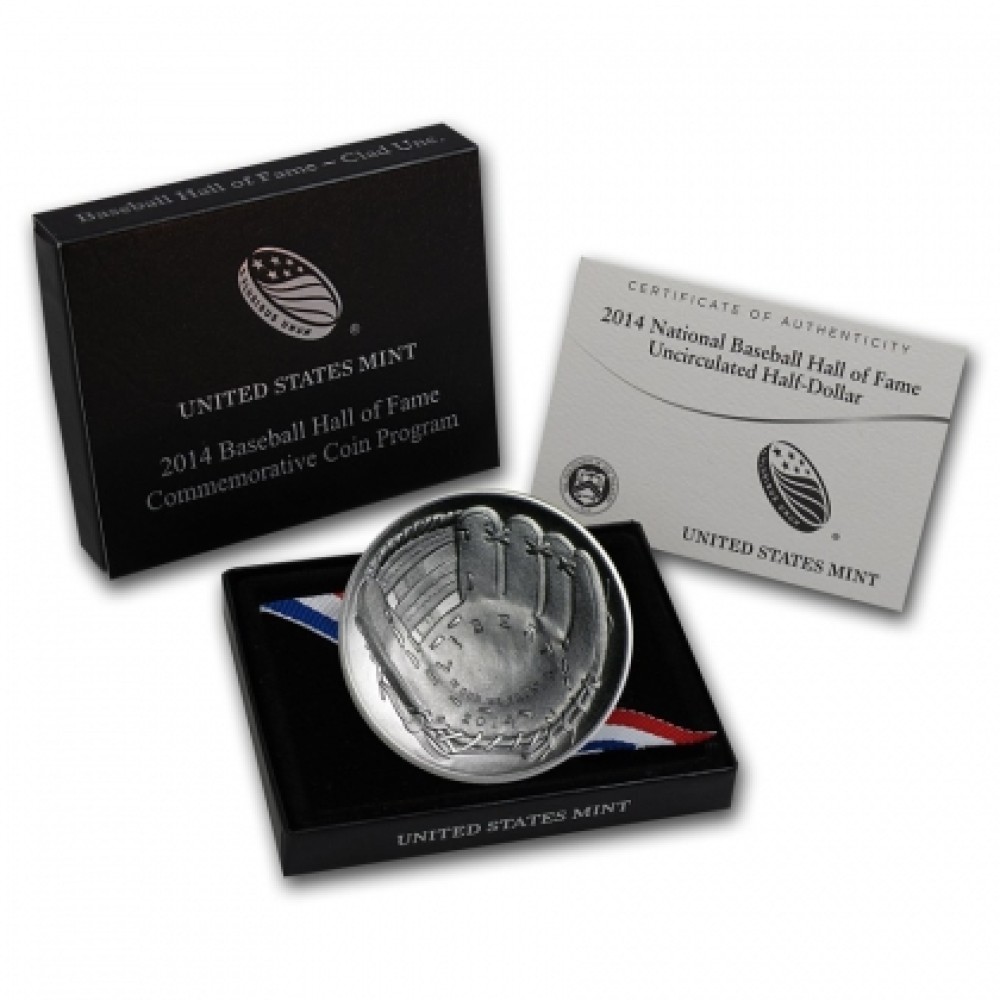 2014-D National Baseball Hall of Fame Uncirculated CLAD Half Dollar