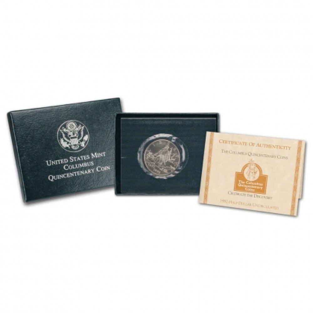 1992-D Columbus Quincentenary CLAD Half Dollar Uncirculated