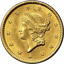 Liberty Head (Type One) Gold Dollar (1849-1854)