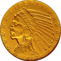 Indian Head $5 (1908-1929)