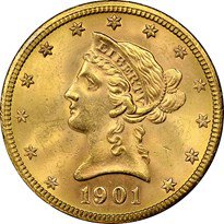 Liberty Head $10 (1838-1907)
