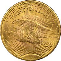 Saint-Gaudens $20 (1907-1933) reverse, 